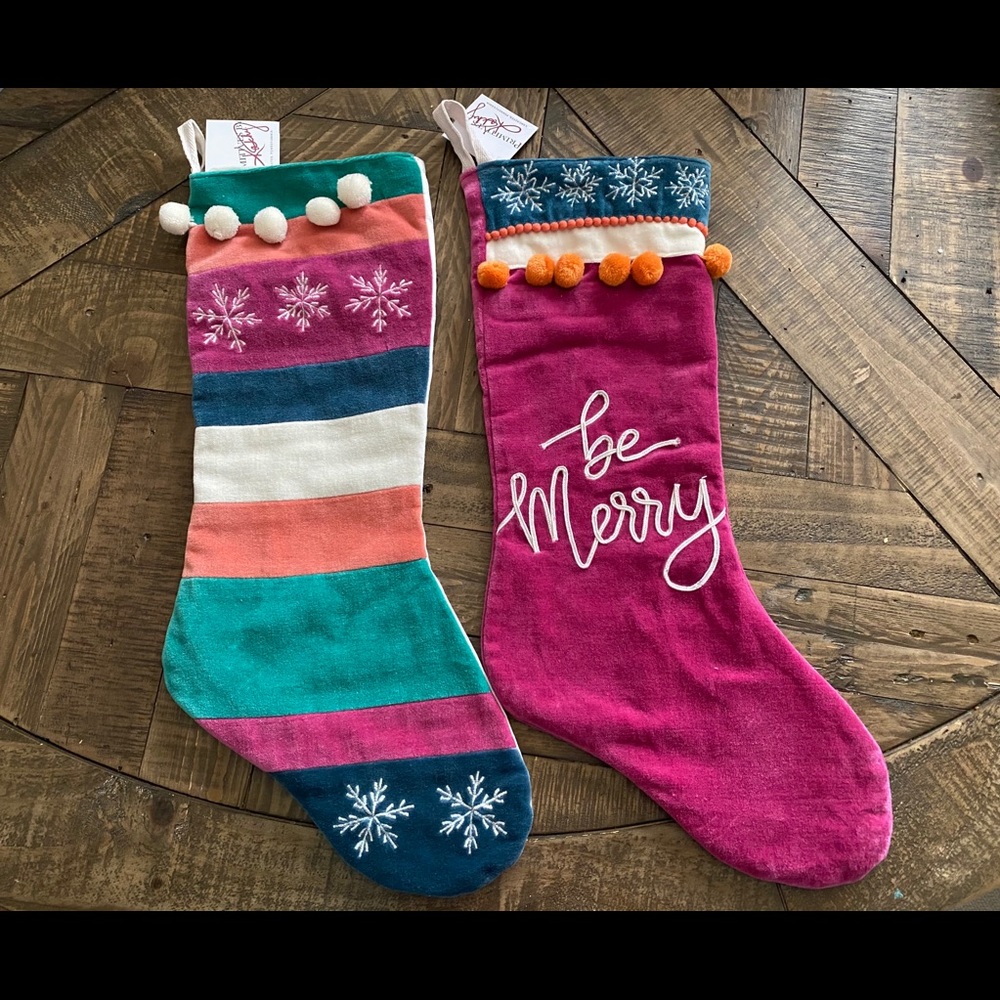 Primitives by Kathy boho Christmas Stockings